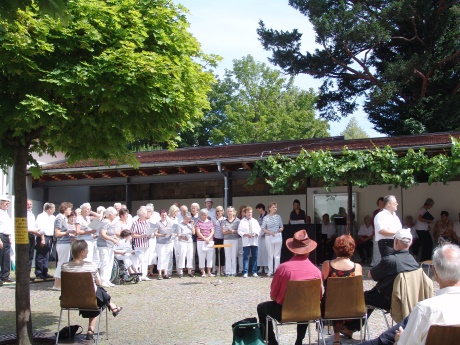 Rdiger bei der Begrung